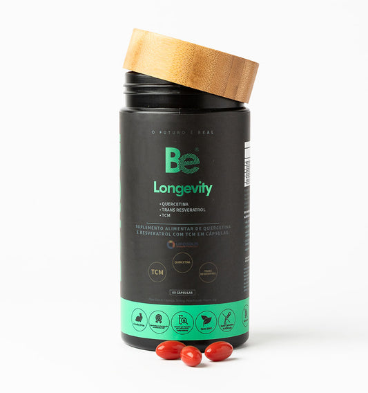 Be Longevity – Quercetina 100mg + Trans-Resveratrol 80mg 60 caps